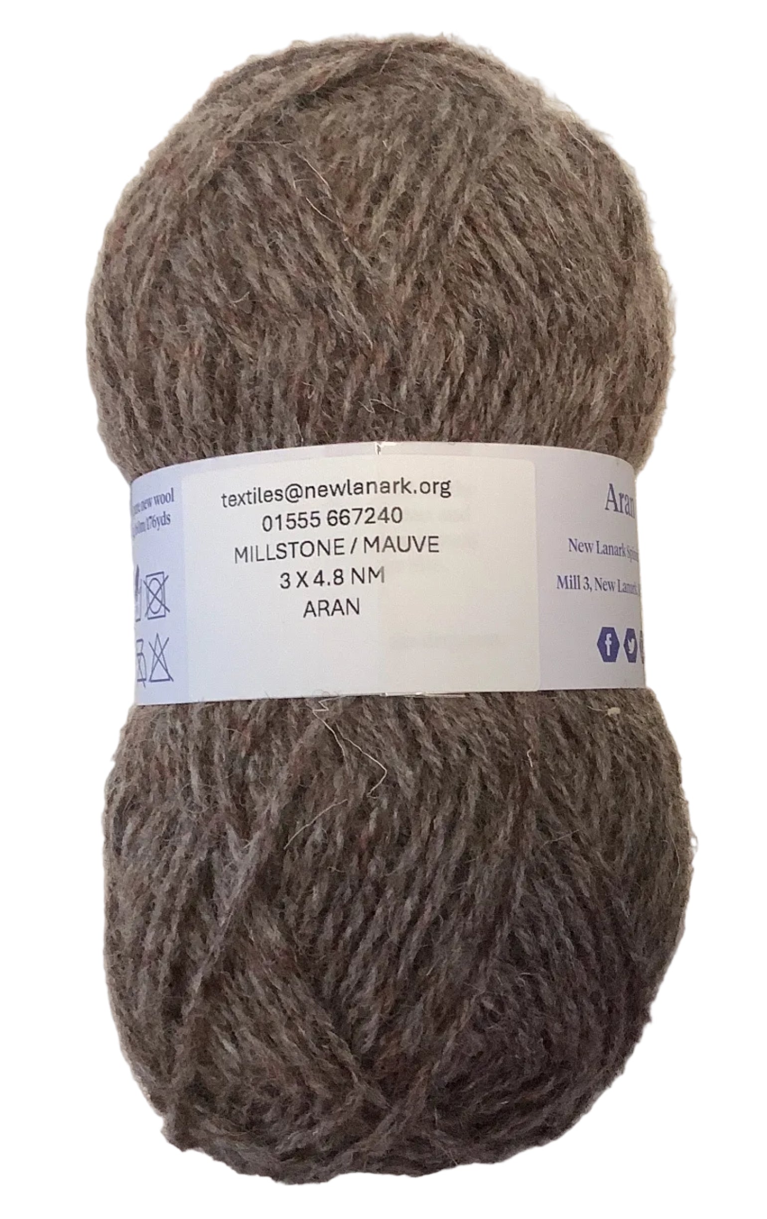 Millstone/Mauve Aran