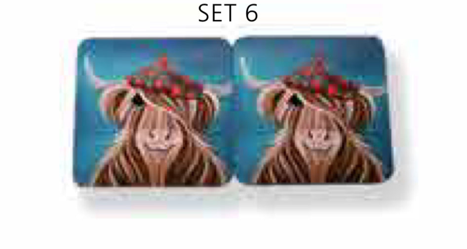 McMoos Set of 6 Hamish Coasters