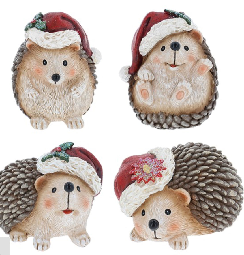 Xmas Hedgehog In Hats