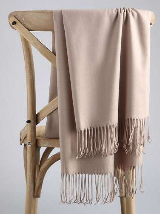 Tassel Scarf Beige or Cream