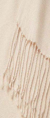 Tassel Scarf Beige or Cream