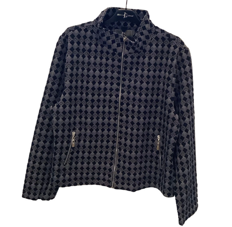 Jessica Graaf Printed Jersey Zipped Top JG32093-003