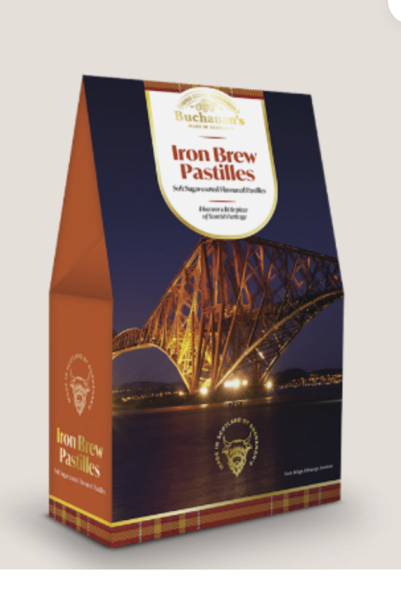 Buchanan’s Postcard Box Iron Brew Pastilles 130g
