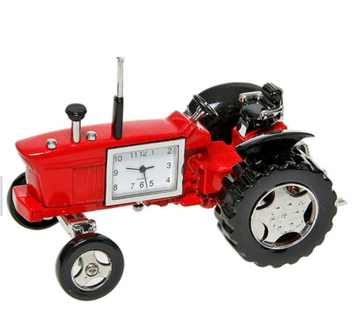 Red Old Tractor Clock