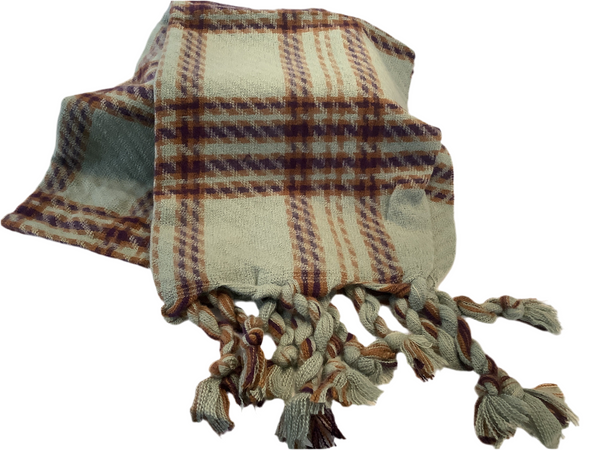 Chunky Tartan Check Scarf - New Lanark Mill Shop