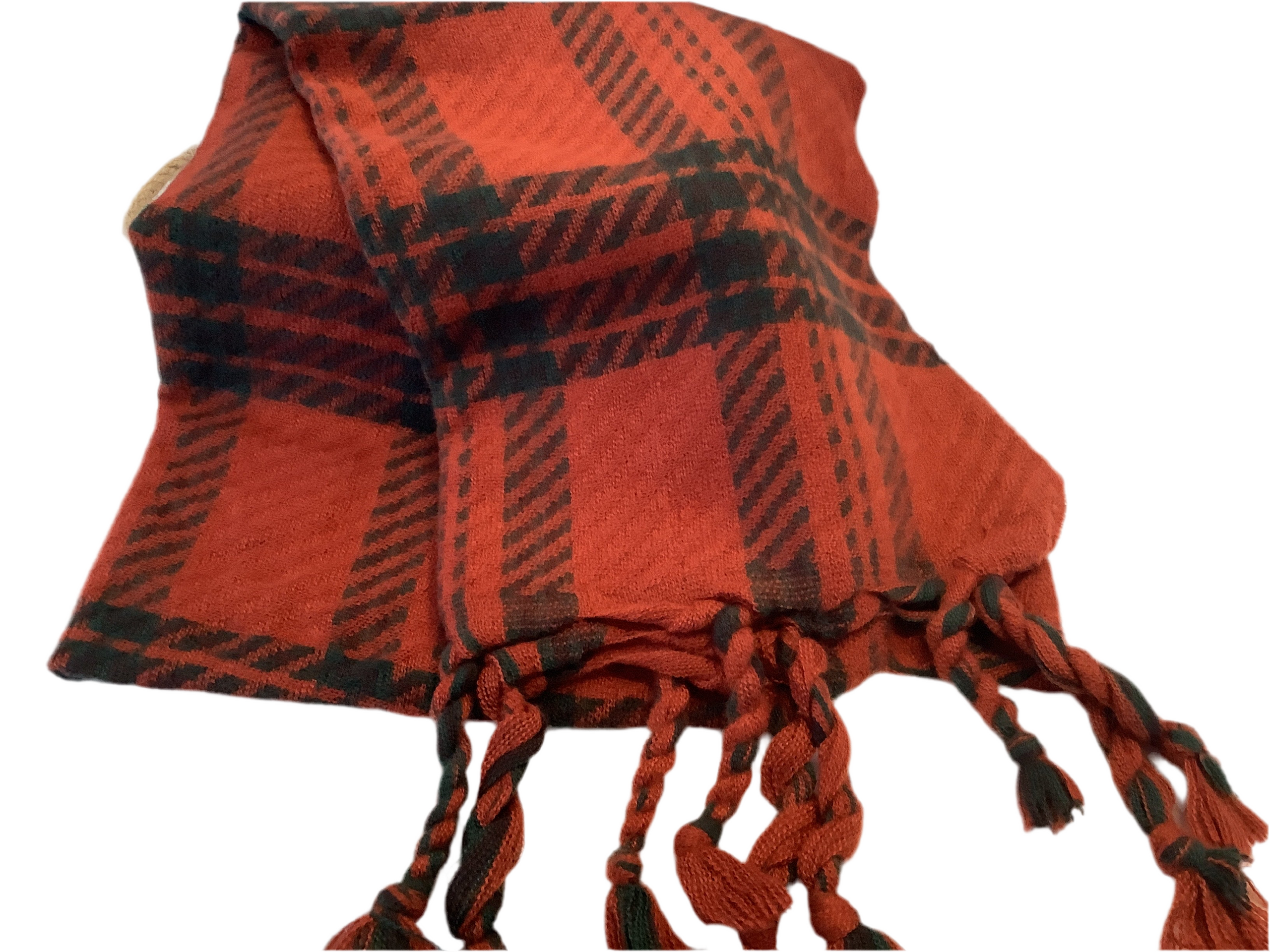Chunky Tartan Check Scarf