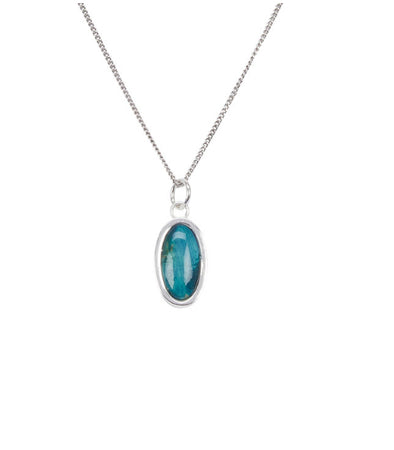 Heather Gems Small Oval Silver Pendant SP16 - New Lanark Mill Shop