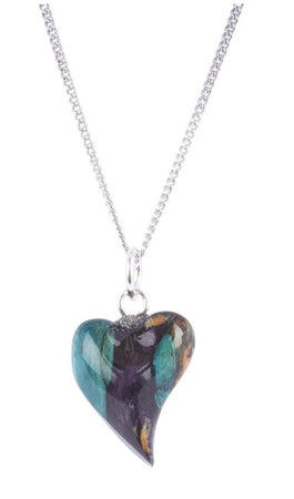 Heathergems Small Quirky Heart Pendant SP37