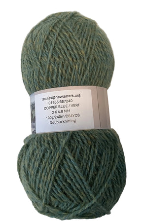 Copper Blue / Vert Double Knitting 100g