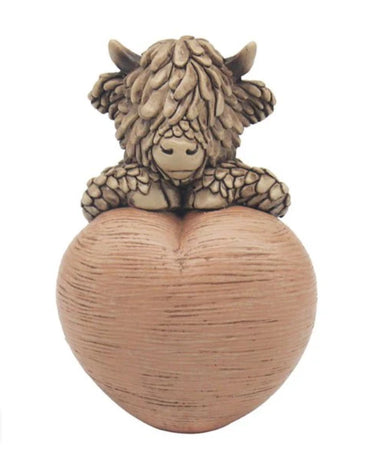 Hughie Highland Cow with Heart
