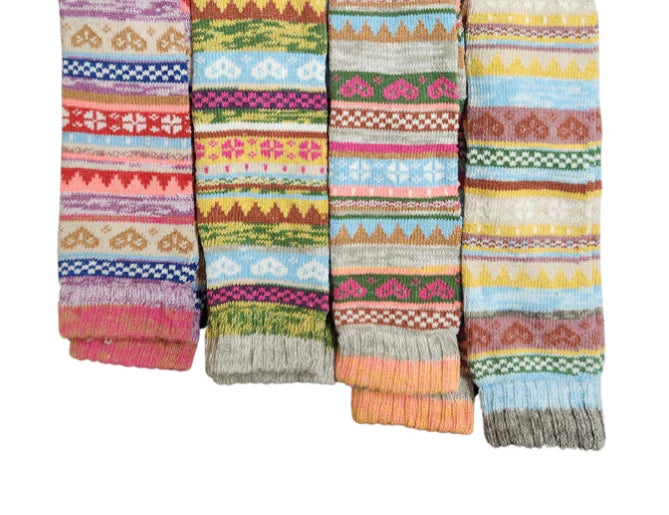 Feathers & Fluff Ladies Wellington Boot Socks Highlander Cow & Nordic