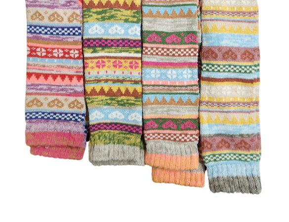 Feathers & Fluff Ladies Wellington Boot Socks Highlander Cow & Nordic - New Lanark Mill Shop