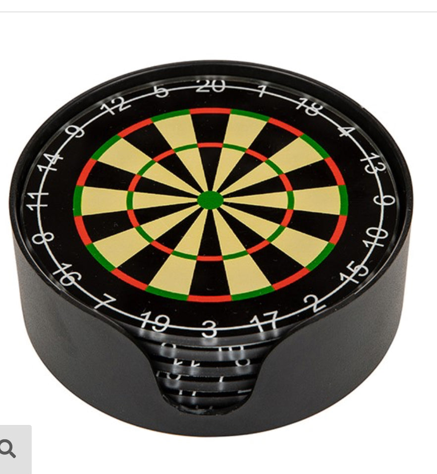 Dart Board Coasters Set of 6