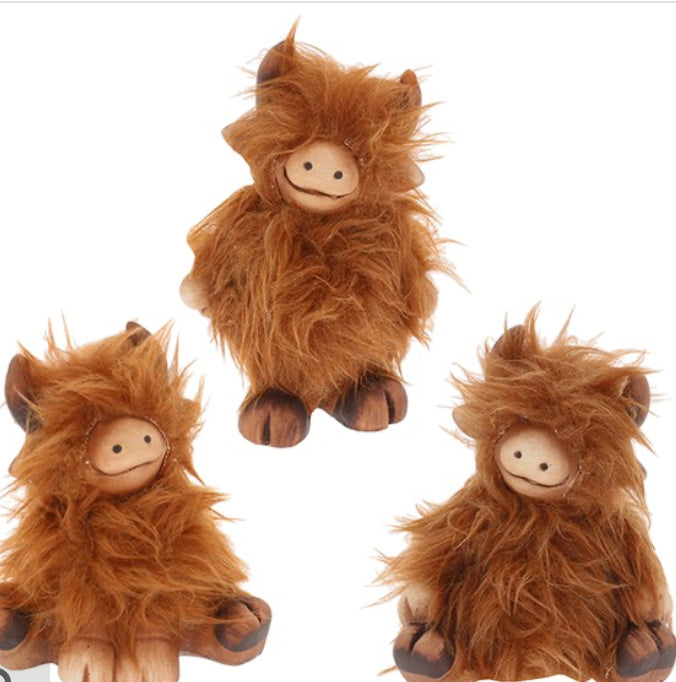 Fluffy Highland Coo Posing Small