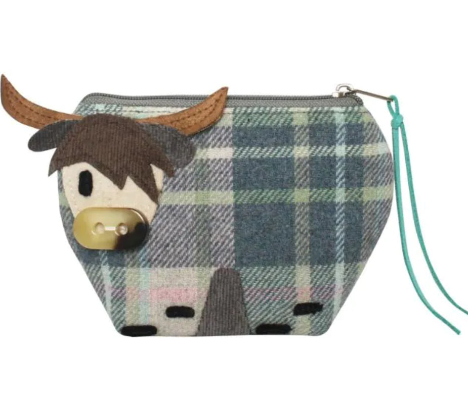 Highland Cow Appliqué Purse Earth Squared