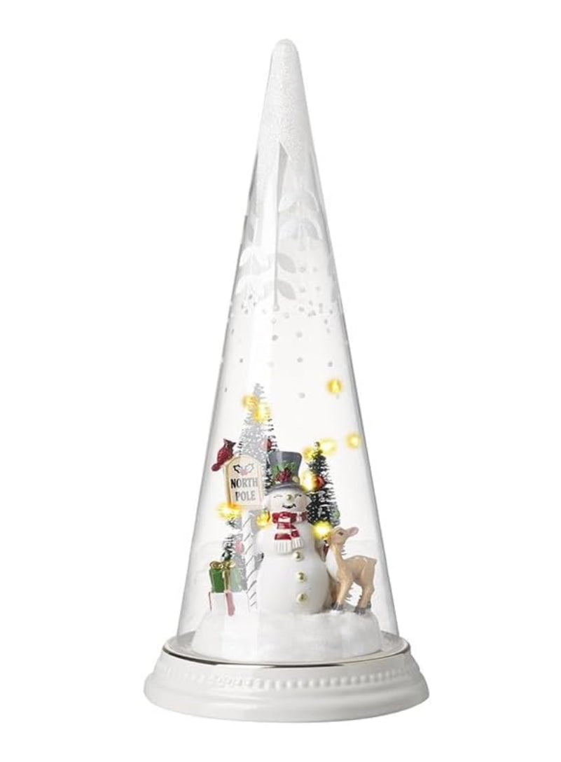 Glass LED Light Up Christmas Decoration