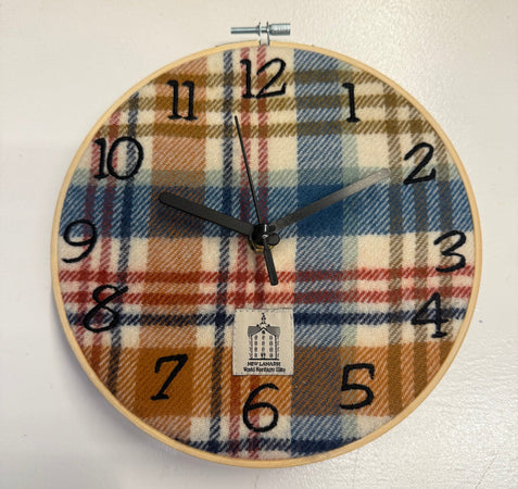 New Lanark Tartan Clock - New Lanark Mill Shop