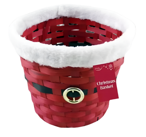 Red Christmas Basket