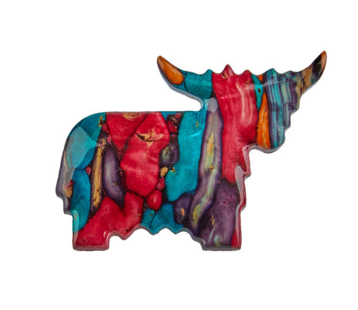 Heathergems Highland Cow Brooch HB22 - New Lanark Mill Shop