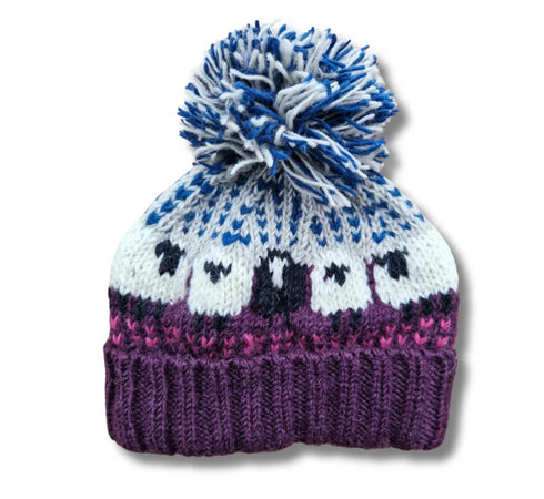 From The Source Sheep Bobble Hat - New Lanark Mill Shop