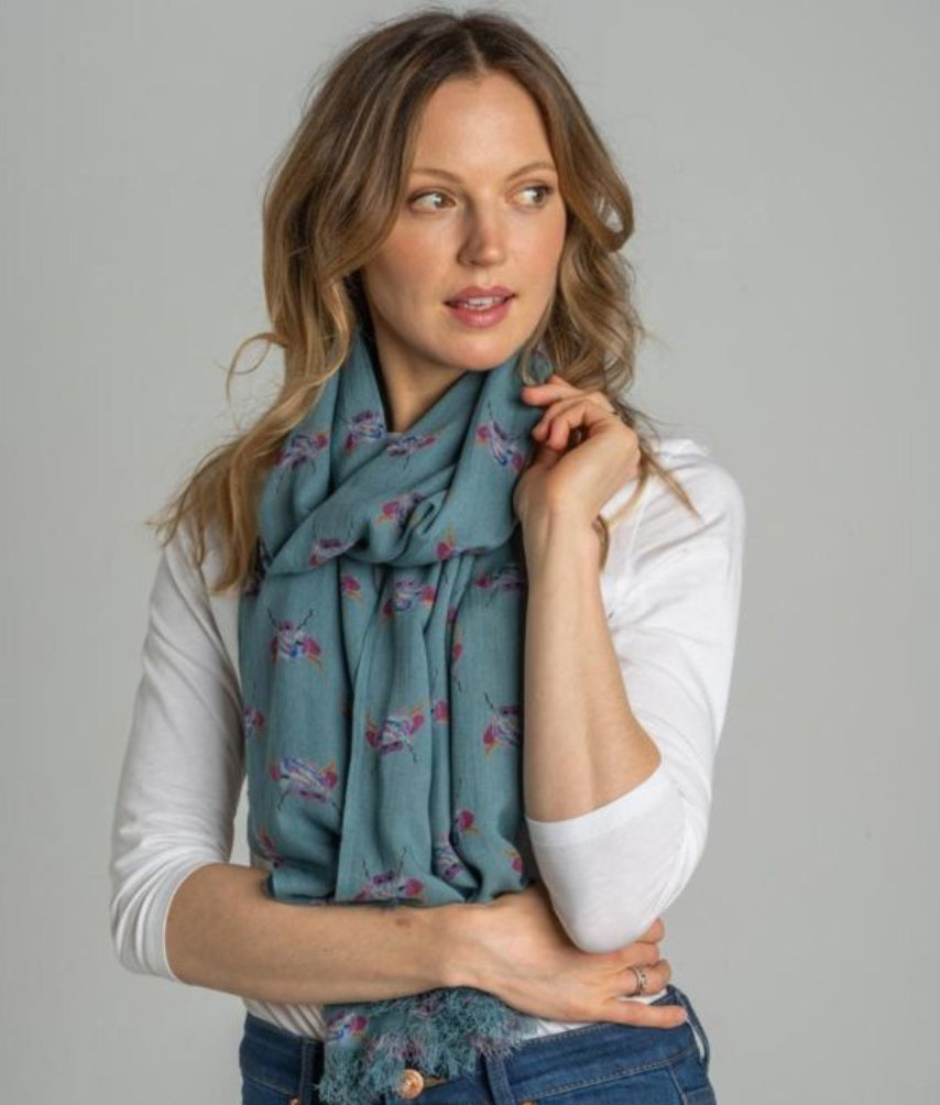 Highland Cow Printed Scarf