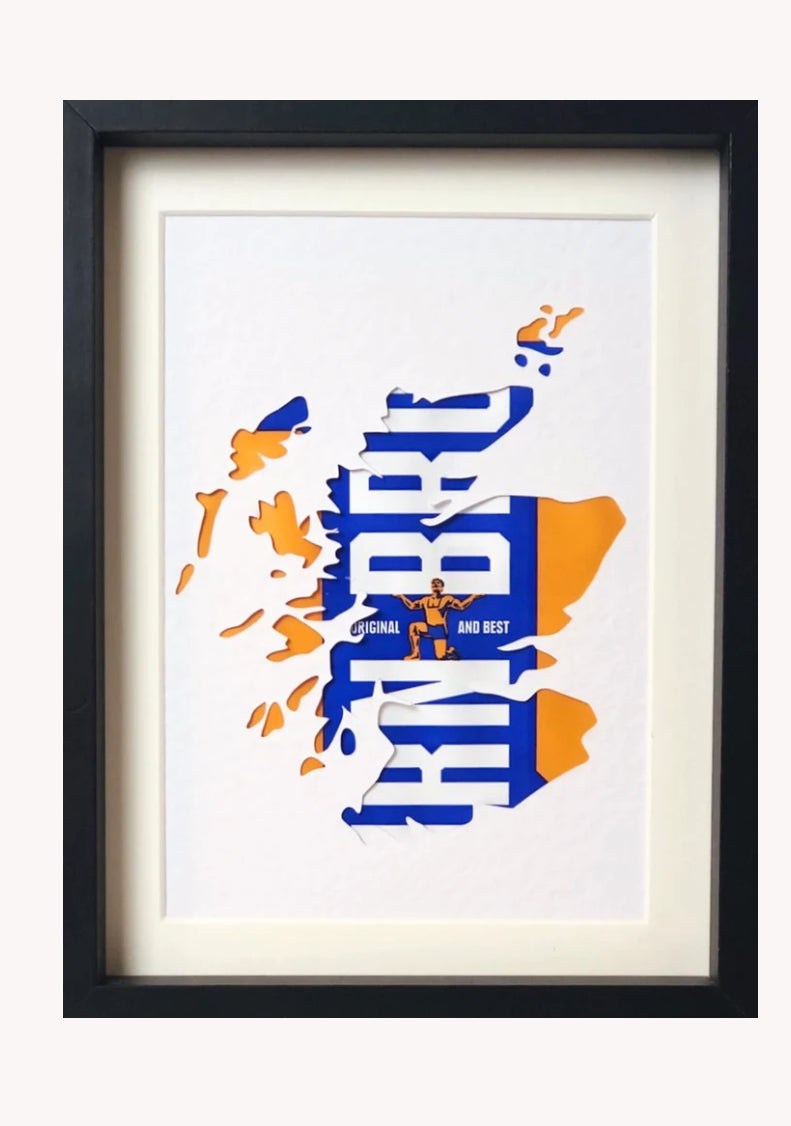Irn Bru Themed Framed Picture