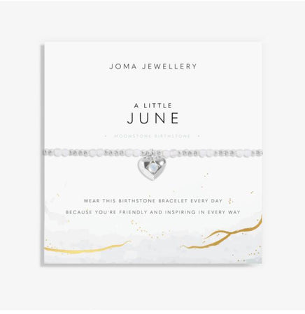 Joma Birthstone A Little 'June' Bracelet In Silver Plating