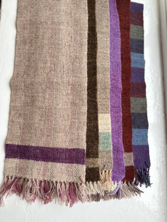 Hand Woven Shetland Scarves, Short