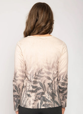 Long Sleeve Top Taupe 28961-084