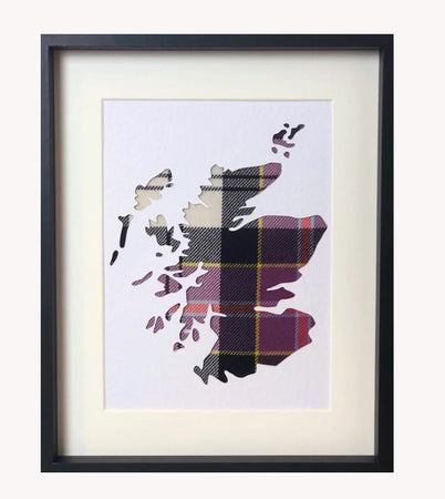Tartan Scotland Framed Picture 10 x 8 inches