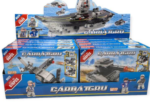 Aircraft Carrier Build with Blocks Toys