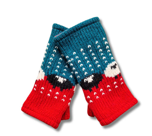 From The Source Sheep Wrist Warmers/Gloves Various Colours - New Lanark Mill Shop