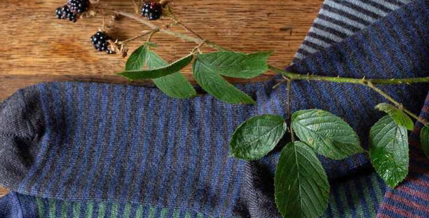 Alpaca Stripey Socks Size UK 4-7