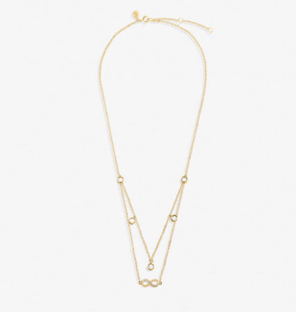 Joma Lumia Infinity Necklace In Gold Plated