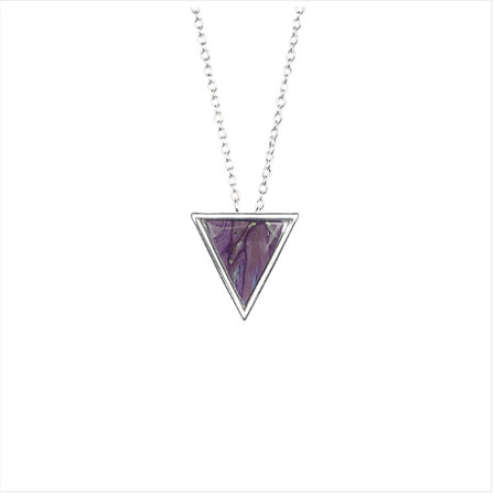 Heather Gems Neuk Triangle Silver Pendant