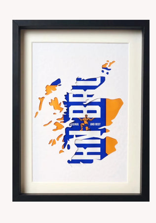 Irn Bru Themed Framed Picture 8 x 6 inches