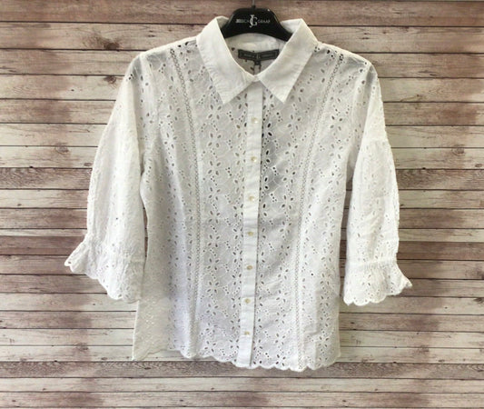 Jessica Graaf 29347-001 White  Cotton  Lace Blouse