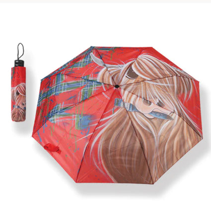 Highland McMoos Tartan Paint Umbrella