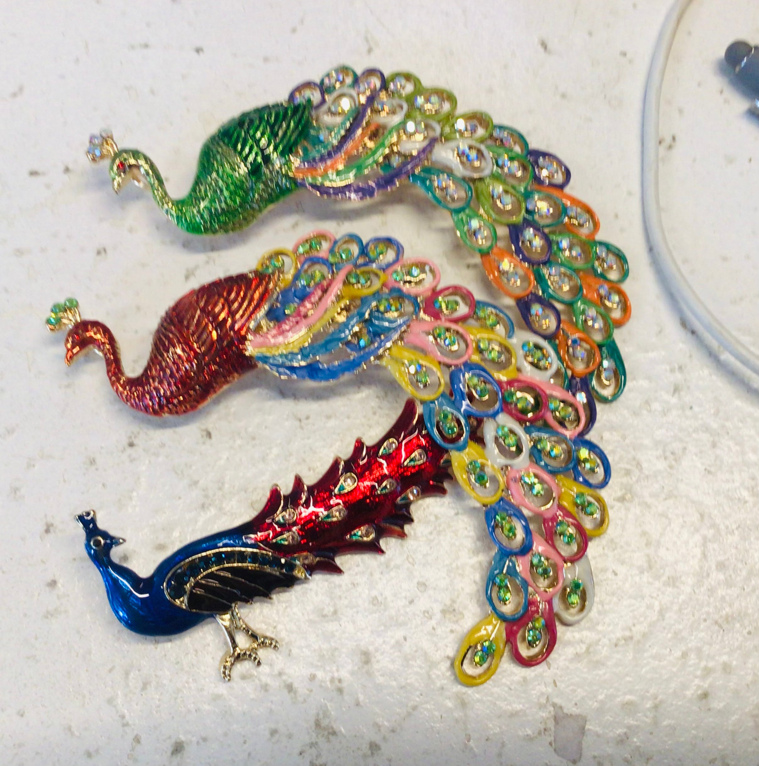Peacock Fashion Brooch Various Designs