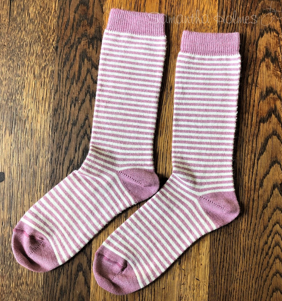Alpaca Stripey Socks Size UK 4-7