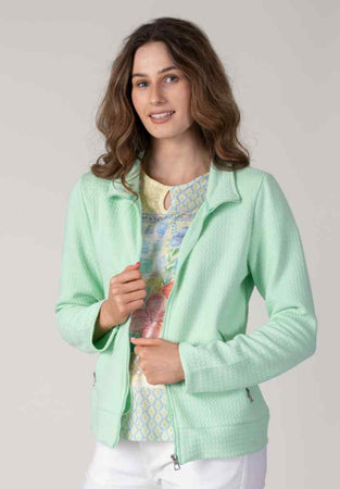 Jessica Graaf Textured Zip Up Jacket