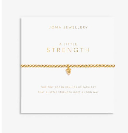 Joma A Little 'Strength' Bracelet In Gold Plating