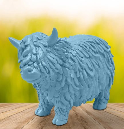 Highland Cow Blue