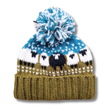 From The Source Sheep Bobble Hat - New Lanark Mill Shop
