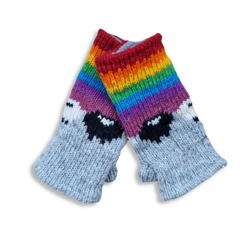 From The Source Sheep Wrist Warmers/Gloves Various Colours - New Lanark Mill Shop