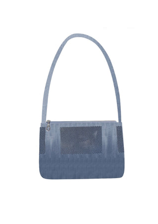 Navy Weave Messenger Bag