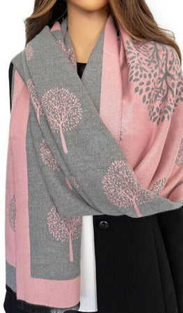 Mulberry Tree Reversible Wrap/Scarf