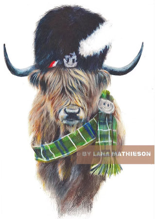 Art by Lana Mathieson Mounted A4 Prints