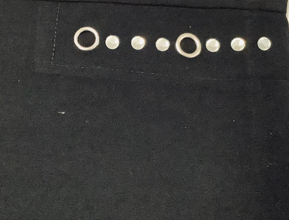 Cropped Bengaline Trousers With Stud & Eyelet  25948-004
