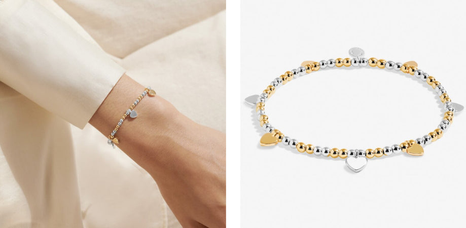 Joma Silver/Hold Heart Bracelet Bar